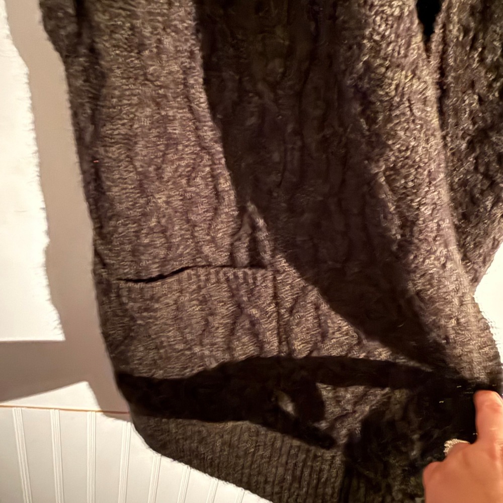 Alice‎ + Olivia Medium Darryl Army Green Oversized Duster Sweater Cardigan - Picture 7 of 7